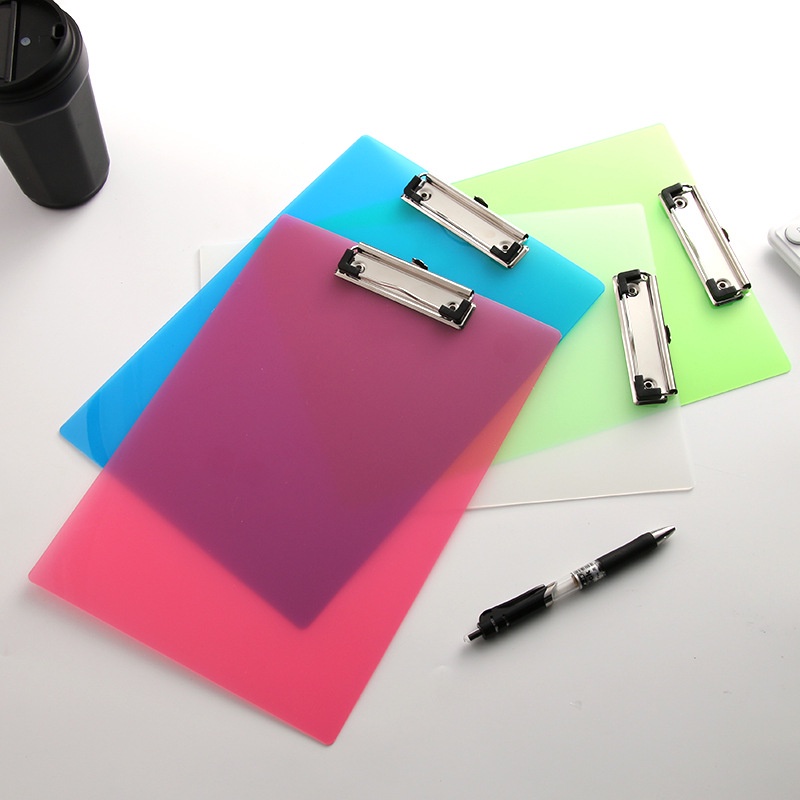 Bìa trình ký nhựa đơn A4 Bìa kẹp nhựa giấy A4 đơn Táp nhựa kẹp hồ sơ A4 đơn