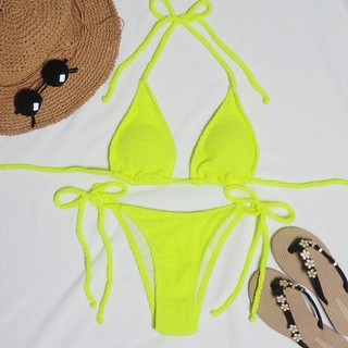 Bikini 2 mảnh tam giác thun gân