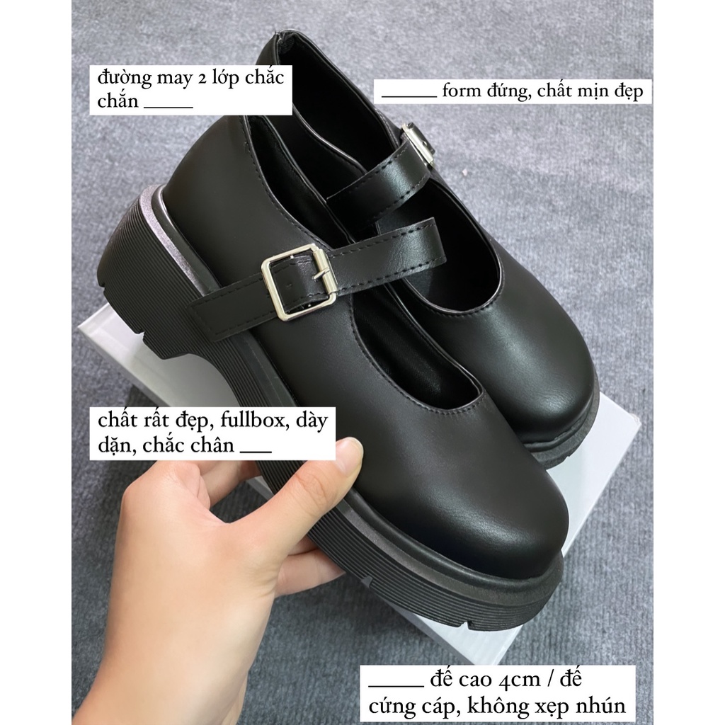 Giày Lolita đế cao 5cm dễ thương dành cho nữ thời trang, trending