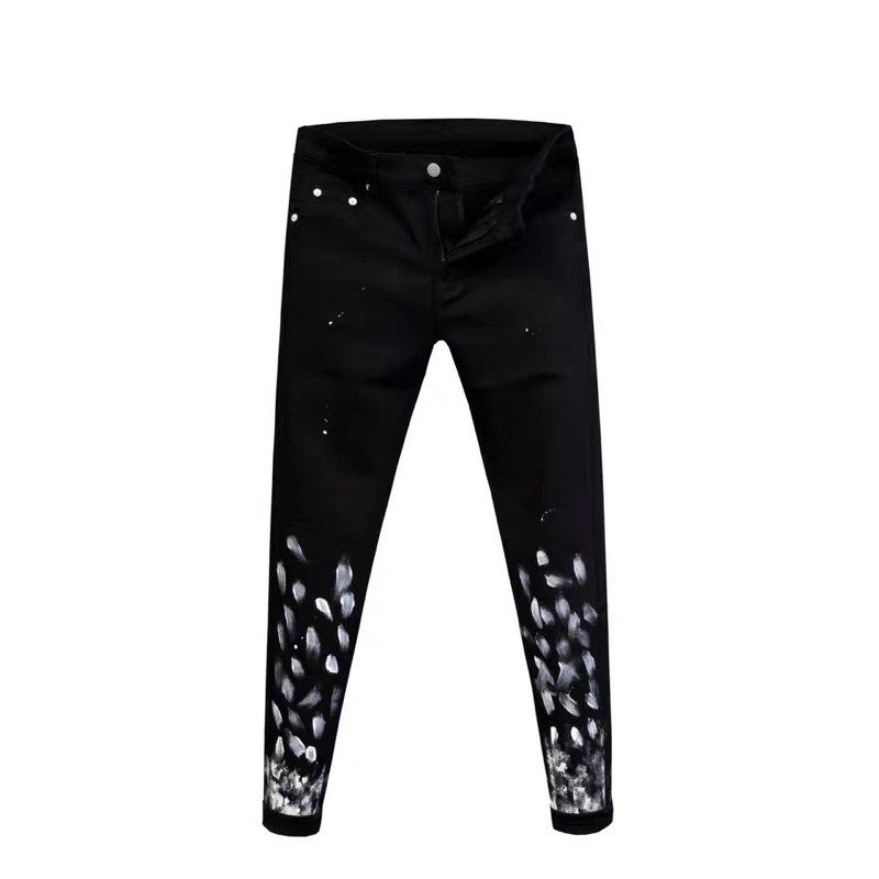 Quần Denim Jean Đen Trắng Fom Skinny D1 - Roy Design