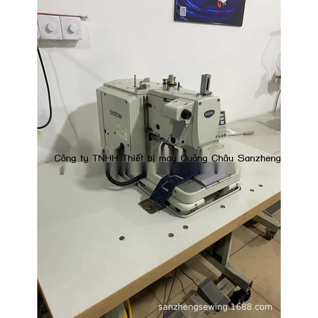 Cung cấp hàng cũ Nhật hiệu brother 9820 máy tính mắt phượng đầu tròn thùa khuyết quần áo