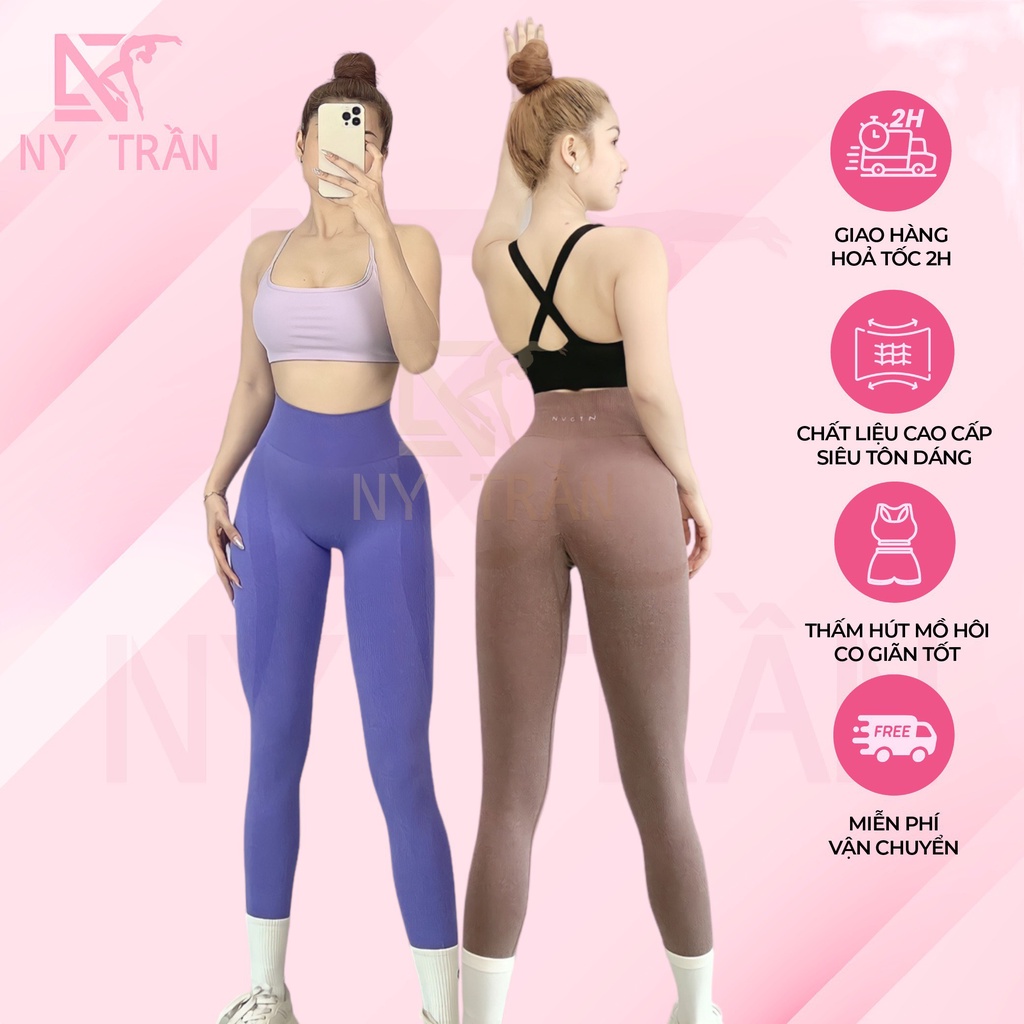 quần dài NGVTN đồ tập gym Ny trần NT045 co giãn quần dày dặn chun mông hãng cao cấp