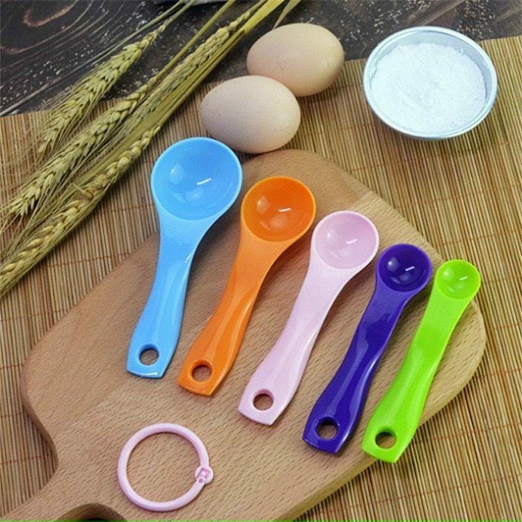 Bộ 5 thìa đong định lượng phục vụ bé ăn dặm Zammi Phân Phối Chính Hãng Dụng Cụ Ăn Dặm Tiện Ích