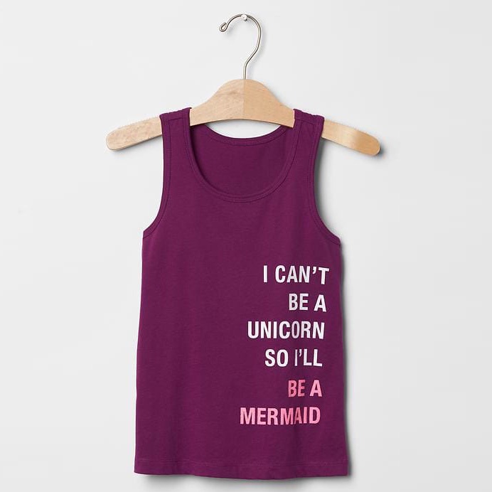 [21kg-26kg] Áo ba lỗ bé gái hiệu Gap kids xịn màu tím sen