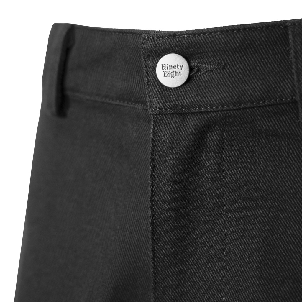 WIDE LEG CARGO PANT BLACK - Quần túi hộp Ninety Eight