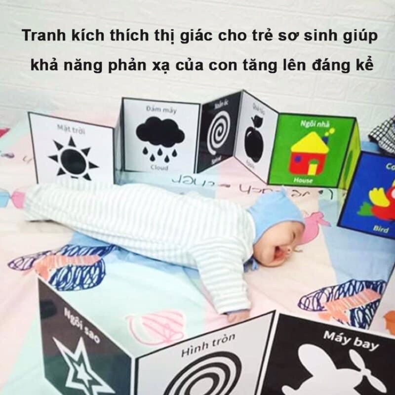 Trọn bộ tranh kích thích thị giác cho bé 0-2 tuổi