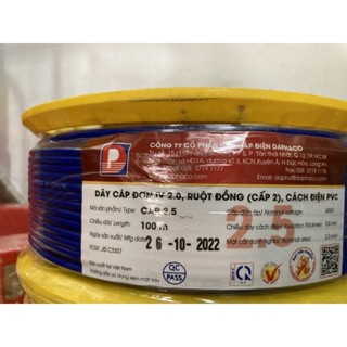 Dây điện Daphaco 2.5 đơn lõi 7 sợi (Cuộn 100 mét)
