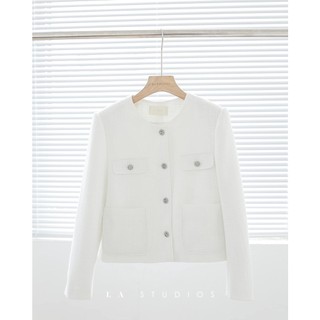 Áo khoác dạ tweed cotton Hàn Quốc