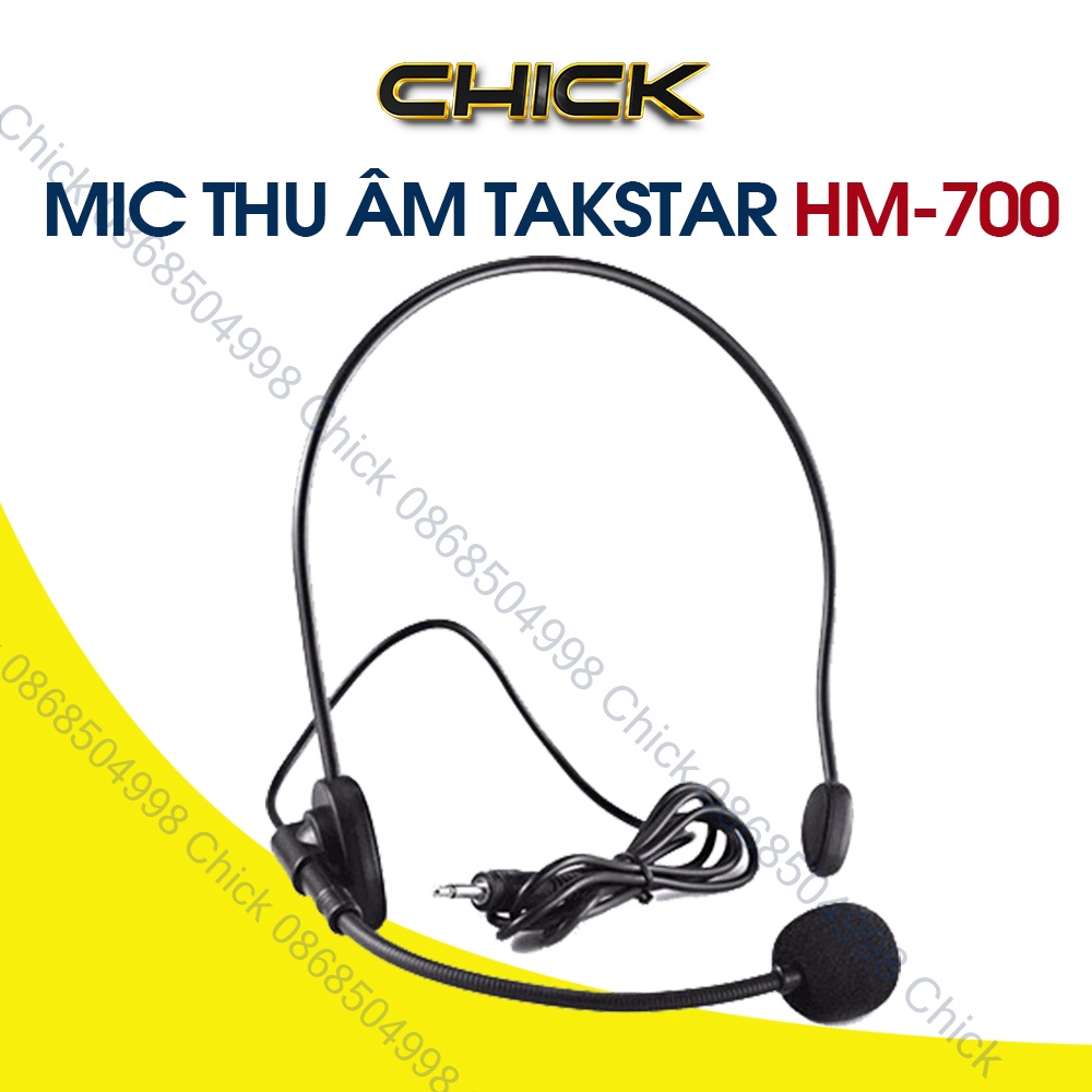 Micro Đeo Tai TAKSTAR HM-700, Mic Trợ Giảng Có Dây Chuyên Nghiệp, BẢO HÀNH 12 THÁNG | BigBuy360 - bigbuy360.vn