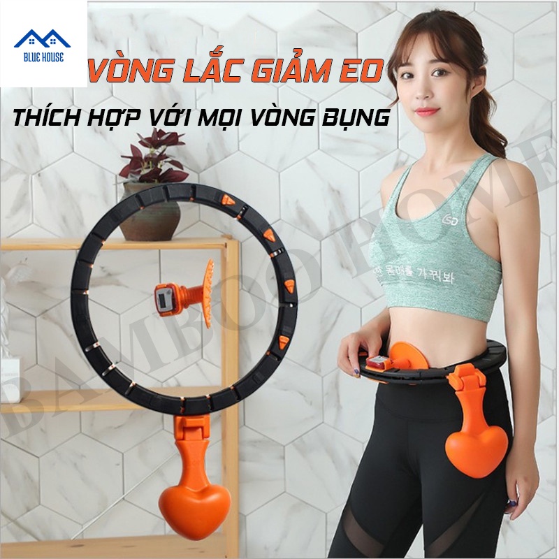Vòng lắc giảm eo phù hợp hầu hết với mọi vòng bụng giảm mỡ tự động mát xa cơ bụng có bộ đồng hồ đếm - BLUE HOUSE