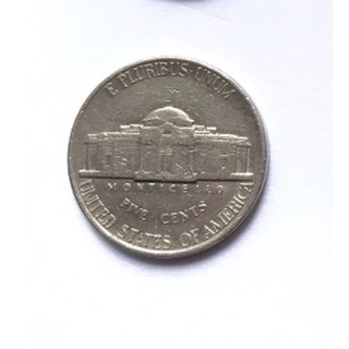 Đồng xu 5 cent đô la mỹ thật 100%