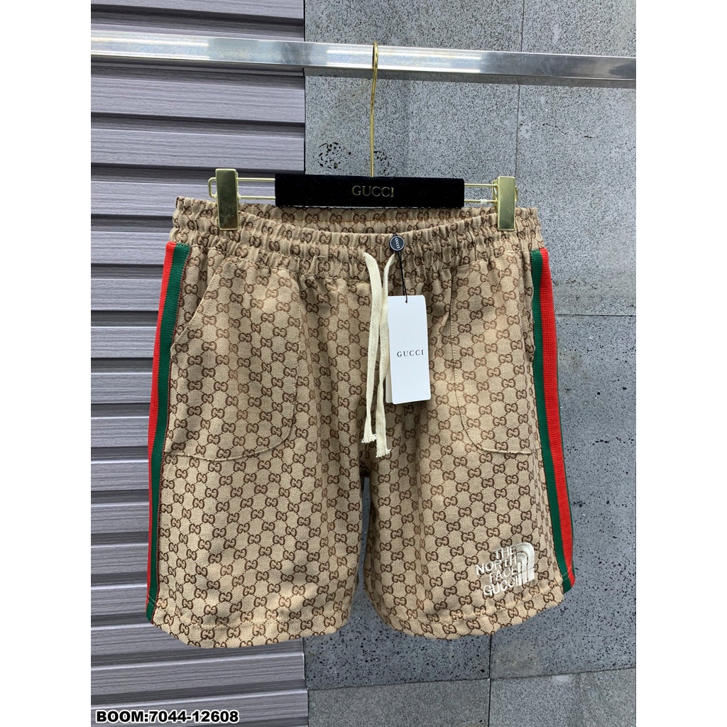 🔥Hot🔥Quần đùi Gucci the north face họa tiết monogram thiết kế hot trend Nam nữ New 2023