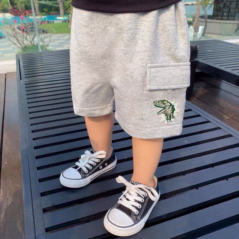 Quần đùi short túi hộp bé trai TANOSA chất cotton co giãn thoáng mát 13-33kg