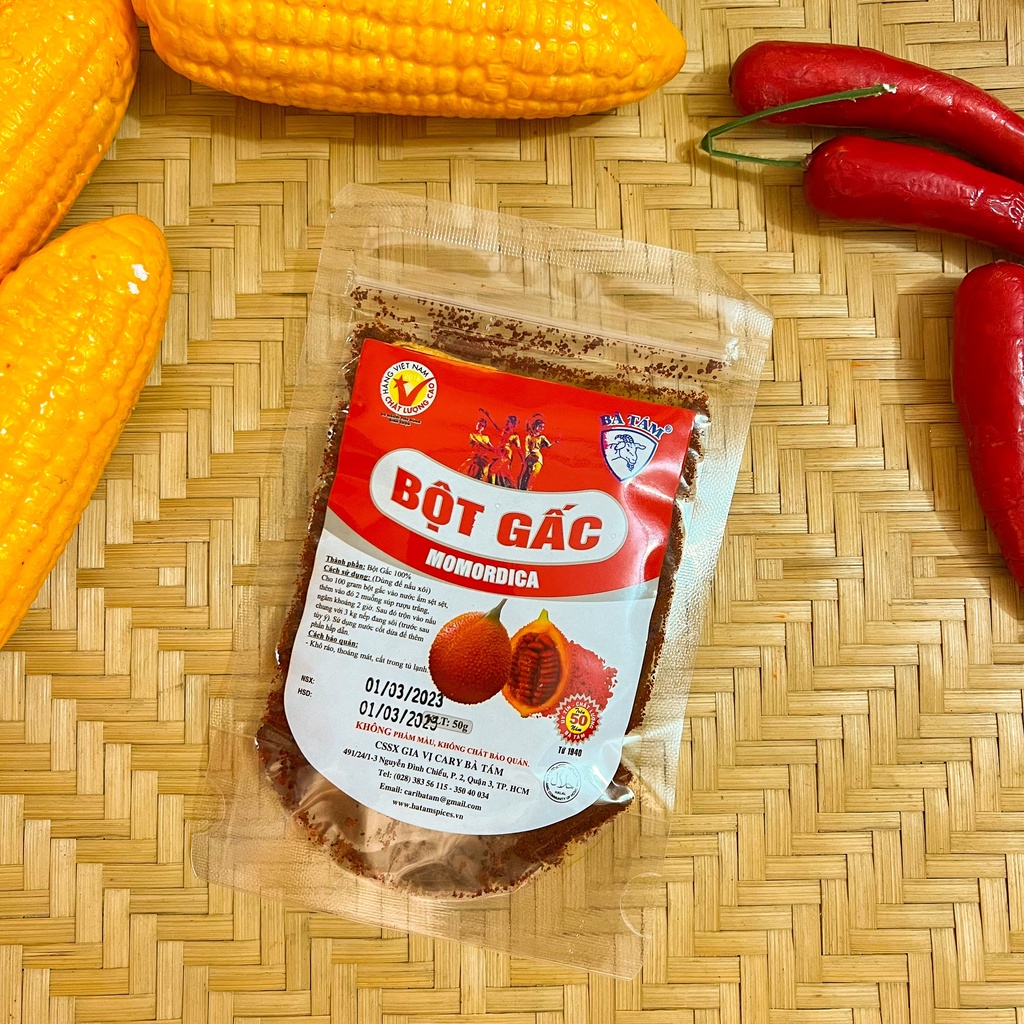 Bột gấc hiệu Bà Tám - gói 50gr