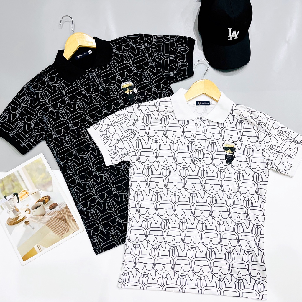 Áo thun nam tay ngắn có cổ chất liệu cotton thoáng khí thiết kế họa tiết cá tính phong cách thời trang DK_FASHION giá rẻ