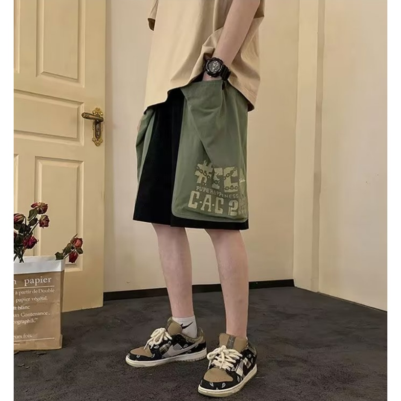 ✦ AFFLIGA ✦Quần Dài Thể Thao Dáng Suông Phối Túi Dây Rút Tùy Chỉnh Thời Trang Mùa Hè Cho Nam