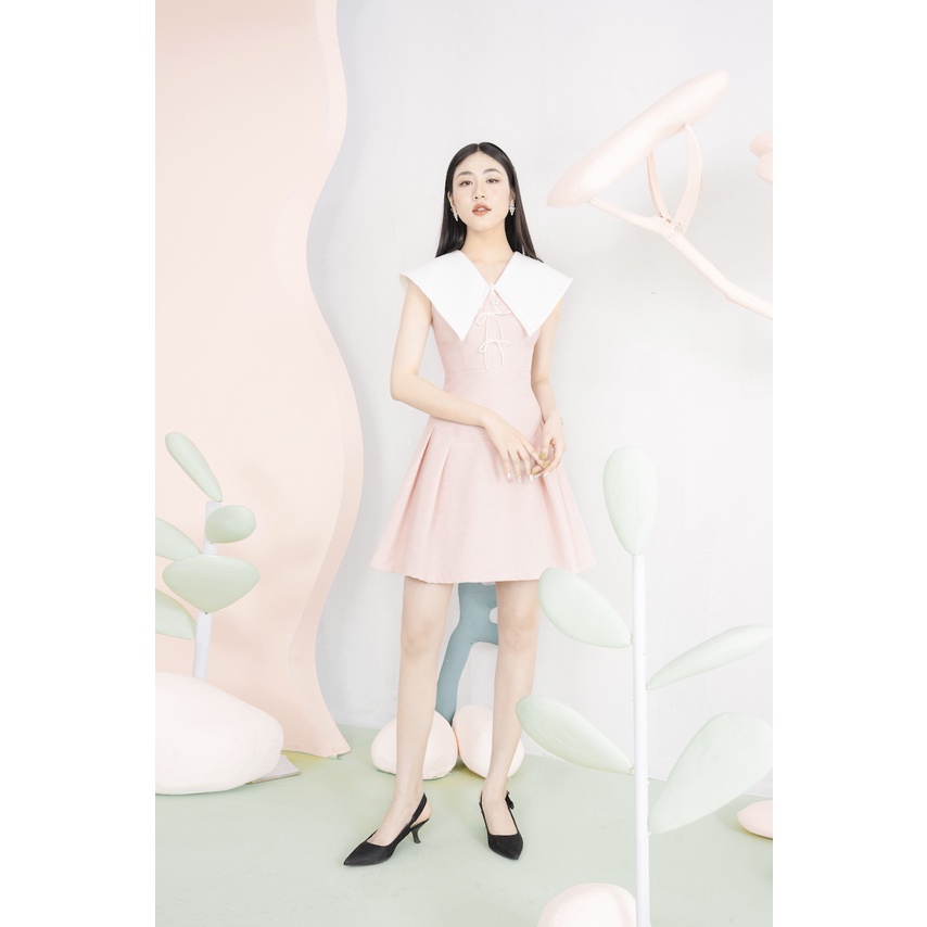 RẬP - Đầm Cổ V Không Tay Thân Xòe - MASSY 04