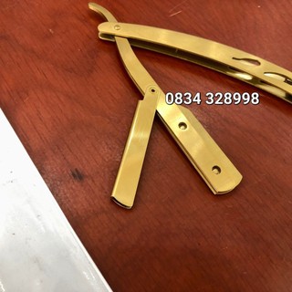 Cán dao cạo inox vàng