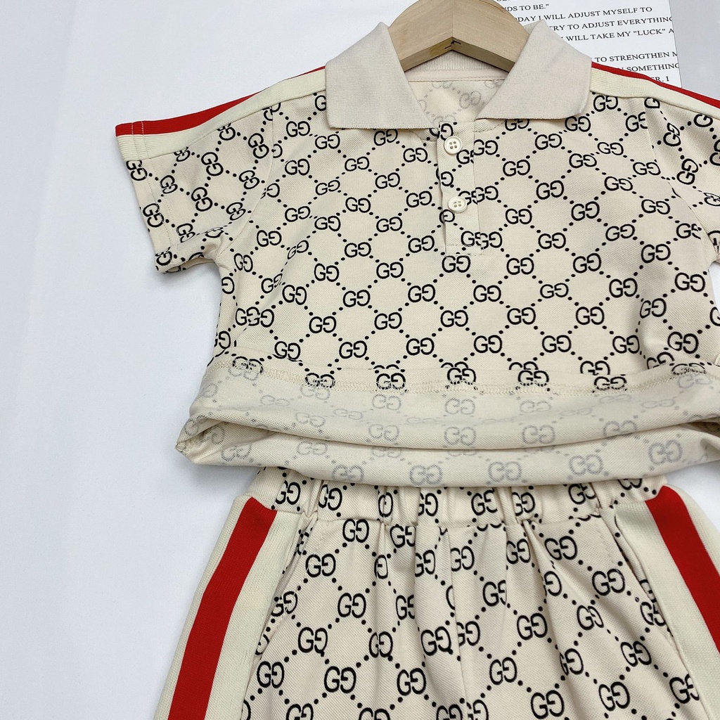 Bộ quần áo cộc tay cho bé trai bộ polo hàng QCCC cho bé từ 10 đến 25 kg _ BH4