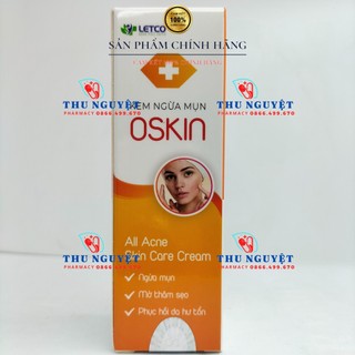 Kem ngừa mụn OSKIN tuýp 15g - Dùng cho lứa tuổi dậy thì, người bị nhiều mụn, sẹo thâm do mụn để lại, giúp dưỡng ẩm
