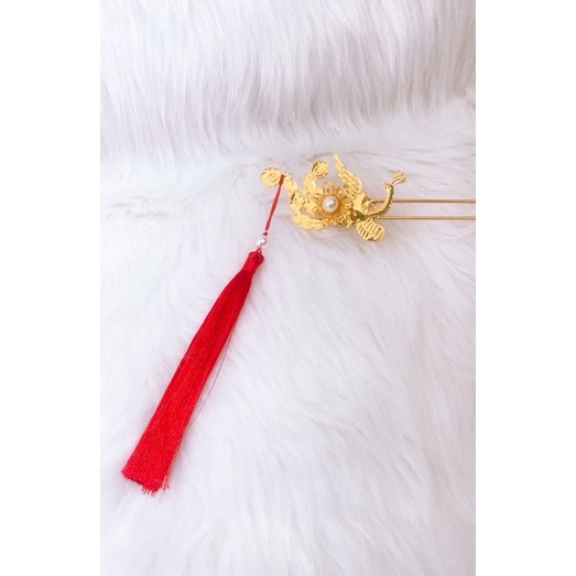 Trâm Cài Tóc Cô Dâu - Chim Công - Cài Trái