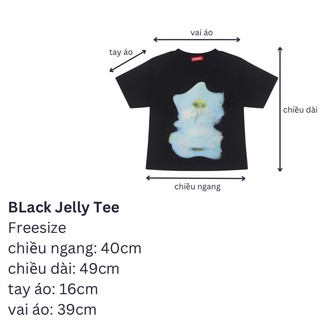 Áo ERRORIST Black Jelly Tee thun đen basic
