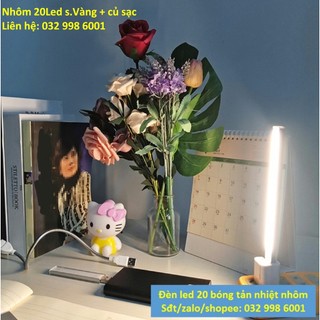 Thanh đèn LED mini siêu sáng cắm USB để bàn học cắm pin sạc đọc sách đầu giường sáng chuẩn magic1