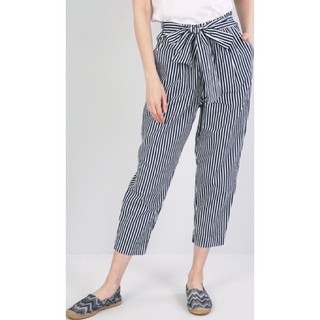Quần baggy chất kaki đứng dáng có túi eo thun 9 tấc