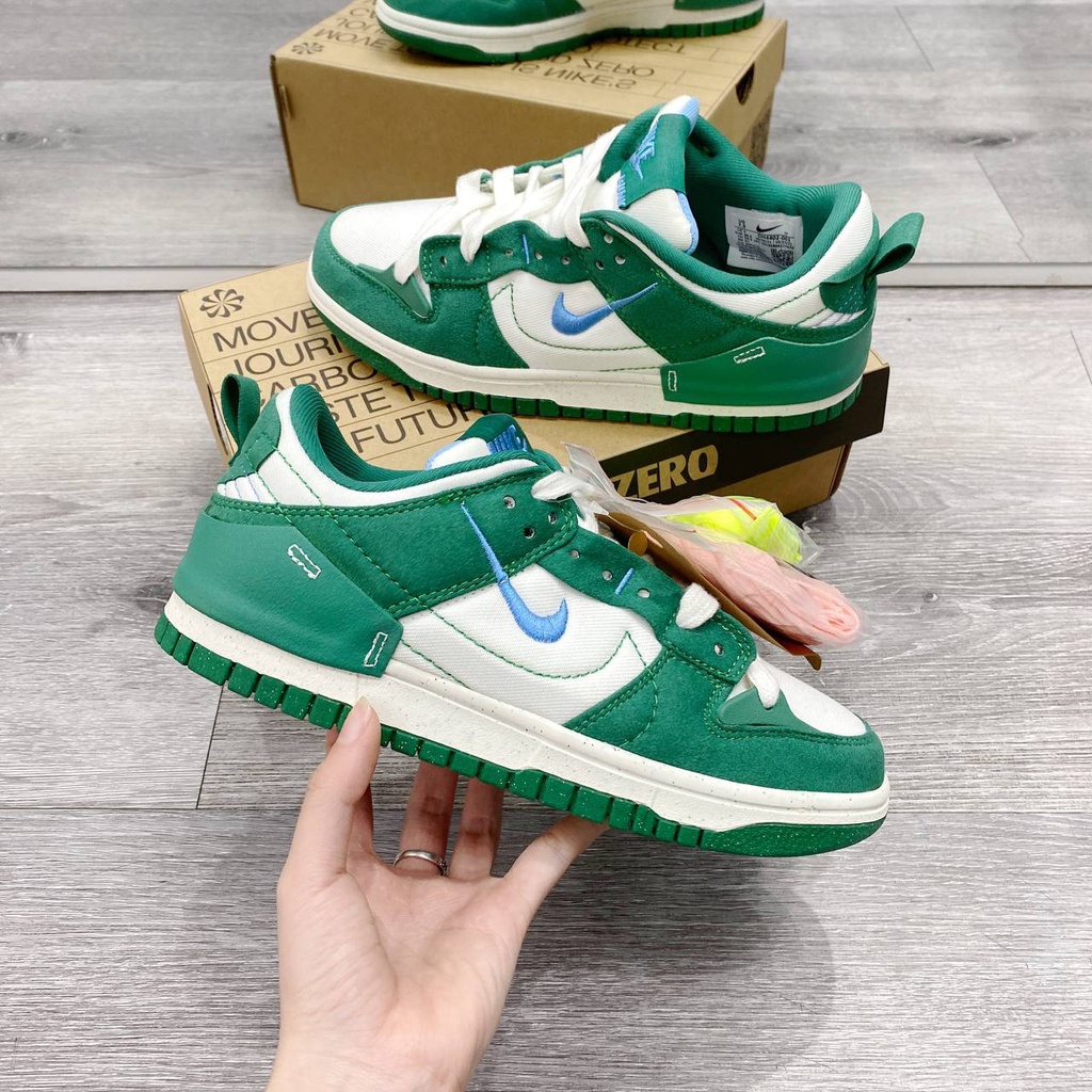 Giày SB Dunk Low Disrupt 2 Pale Ivory xanh lá - Bản cao cấp Fullbox và phụ kiện có sẵn