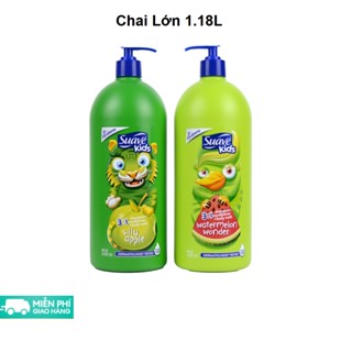  Sữa Tắm Gội Xả 3in1 Cho Bé Suave Kids Mỹ 532ml   1.18L - Không Cay Mắt 