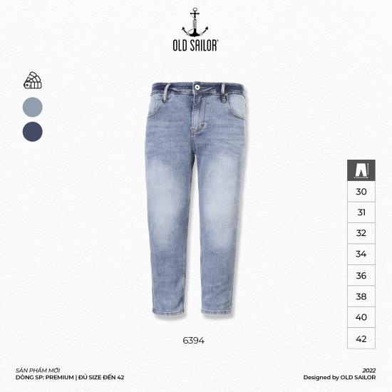 Quần Jean Nam Xanh Trơn OLD SAILOR BST Premium Aero Cool Form Skinny Bigsize 55-130kg