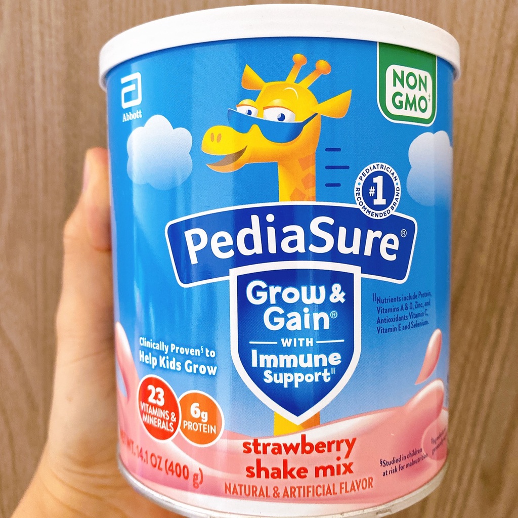 Bột PediaSure Grow & Gain 400g Vanilla Non GMO mẫu mới nhất date 12.2024