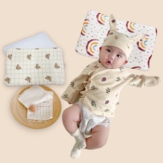 Gối mỏng lót sơ sinh , miếng lót đầu siêu mỏng phối lưới thoáng khí cho bé