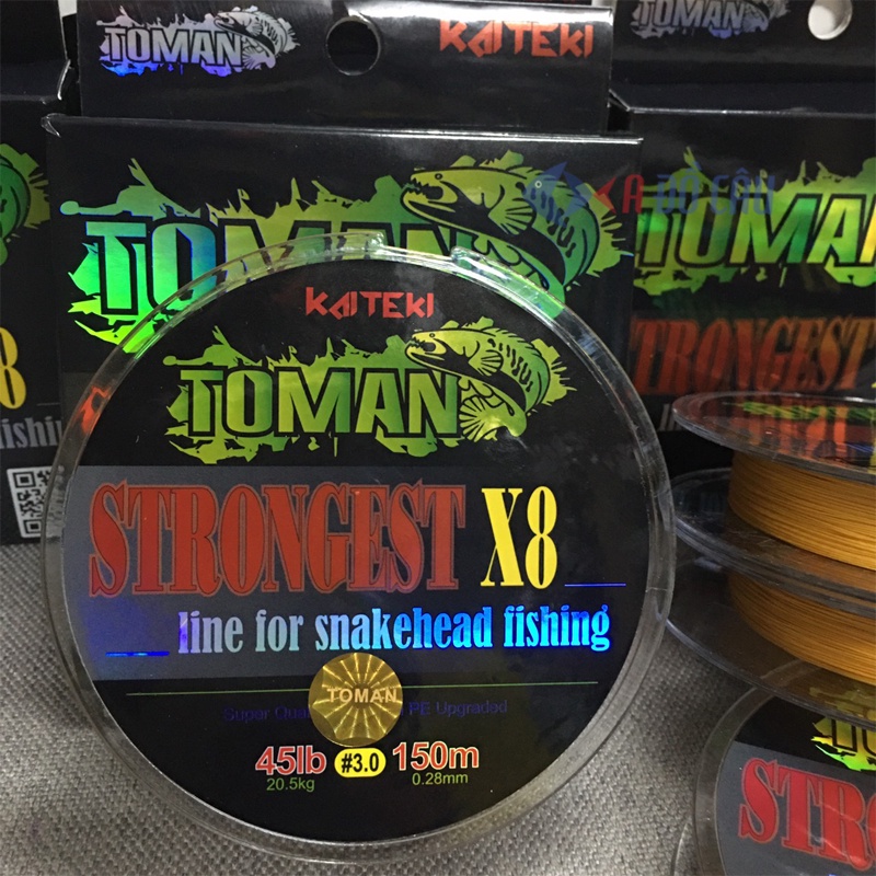 Dây PE Toman strongest X8 150m Thái Lan