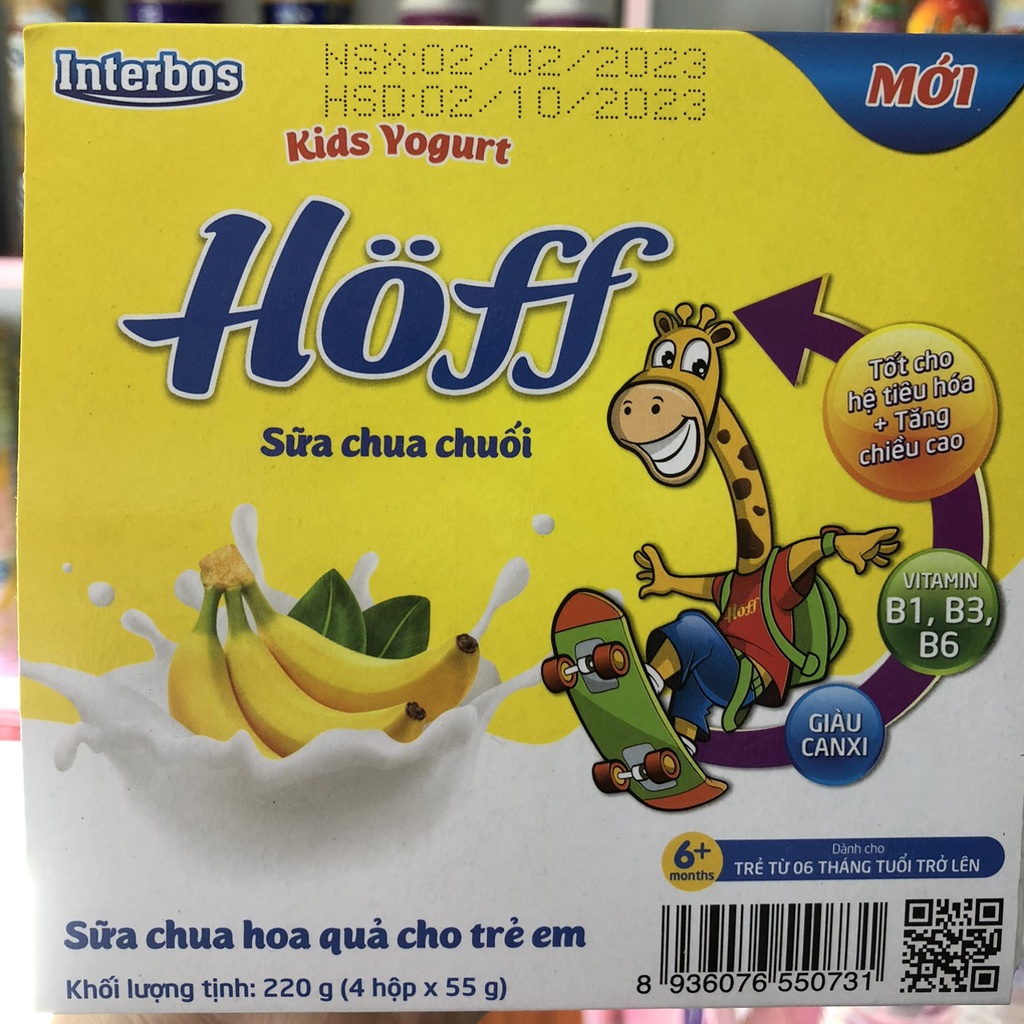 Sữa Chua Hoff Cho Bé 4 Vị