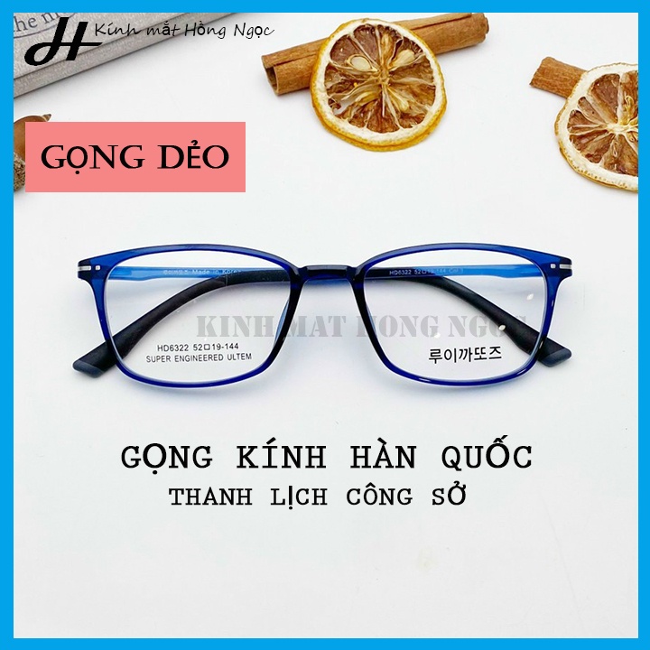 Gọng kính nam, kính gọng vuông, tròng kính chống ánh sáng xanh, gọng kính Hàn Quốc