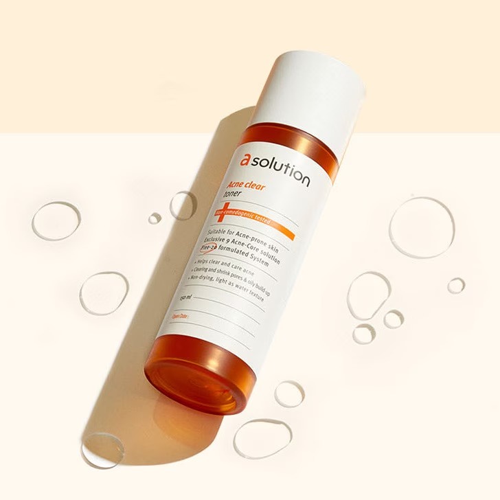 Nước Cân Bằng Hỗ Trợ Giảm Mụn A Solution Acne Clear Toner 150ml/5oz For Acne-Prone Skin K-beauty 150ml