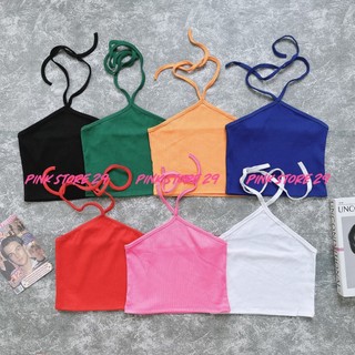 Áo Croptop Yếm Chéo Cổ (Mảnh) - A5235