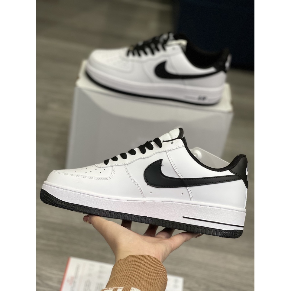 Giày _Nike Air Force 1 tích đen nam nữ, giày af1 tích đen gót đen bản S.Cấp Trung full phụ kiện quà tặng