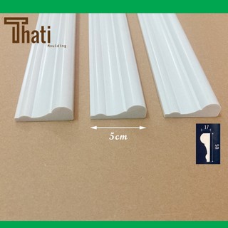 Phào chỉ nhựa, chỉ lưng 5cm trắng