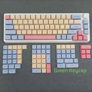 Keycap Marshmallow,nhựa PBT,profile XDA,bao gồm 132 nút,greenkeycap