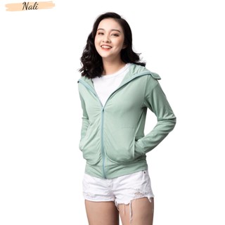 Áo chống nắng thông hơi túi cuộn mát mềm chất vải kim cương NL095