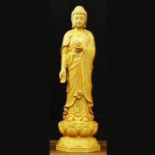 Tượng phật a di đà bằng gỗ hoàng dương c20