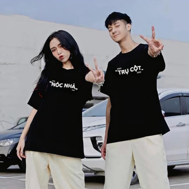 Áo đôi nam nữ unisex Trụ Cột Nóc Nhà cotton mịn mát
