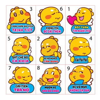 Qoobee sticker dán xe máy, laptop, điện thoại, đàn guitar, mũ bảo hiểm, vali chống nước tuyệt đối
