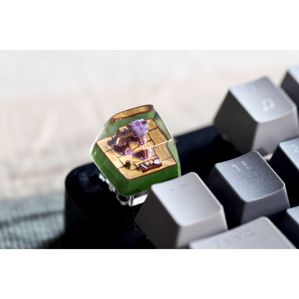 Genshin Impact Keqing keycap, nút bàn phím Genshin Impact