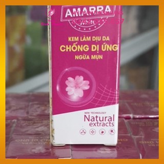 Kem Làm Dịu Da Chống Dị Ứng Mỹ Phẩm Ngừa Mụn Amarra White 6g