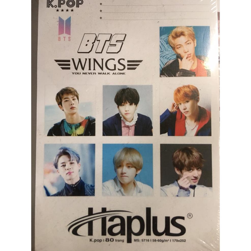 Vở kẻ ngang BTS -K.POP 80 - 120 200 trang