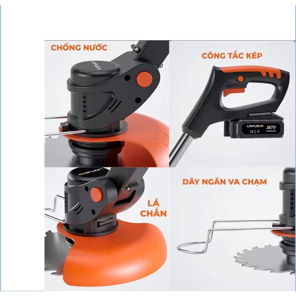 Máy Cắt Cỏ Pin | Máy Cắt Cỏ 2500W | Cắt Cỏ | Cắt Cành Cây