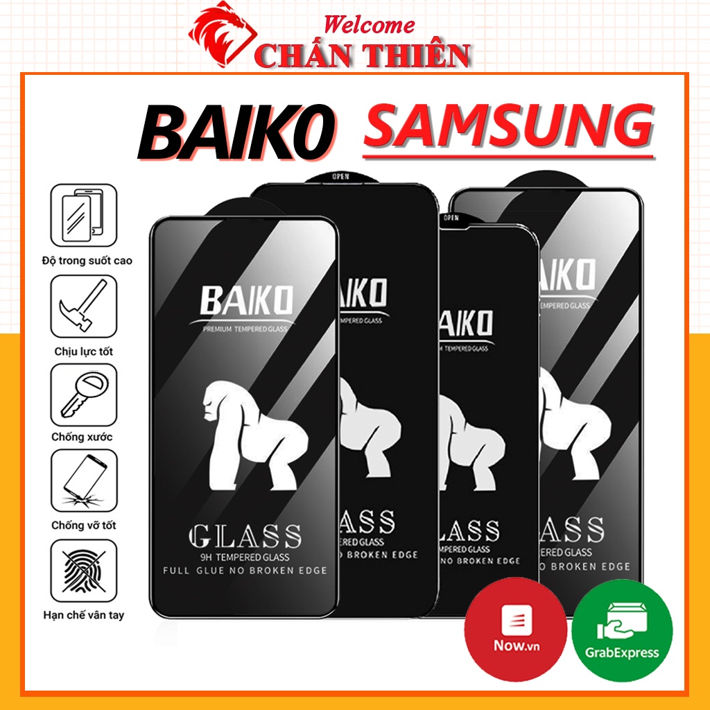 Kính cường lực samsung s23 fe a05 a05 A70 A90 5G m20 a30 a30s a20 a50 a50s m10s m21 m31 m30s m31 a31 a32 a22 [Baiko]